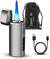 Jonni B Brushed Black 3-Flame Butane Torch Lighter